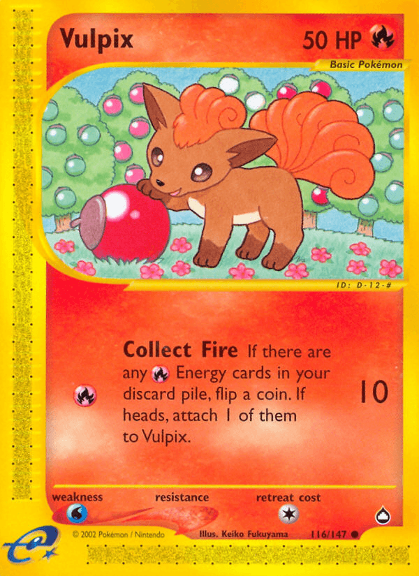 Vulpix Pokémon card