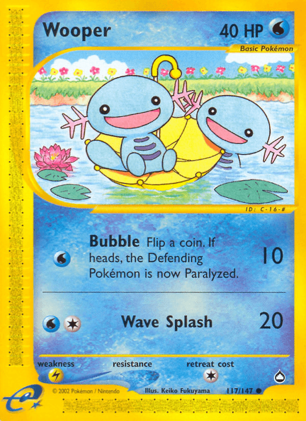 Wooper Pokémon card