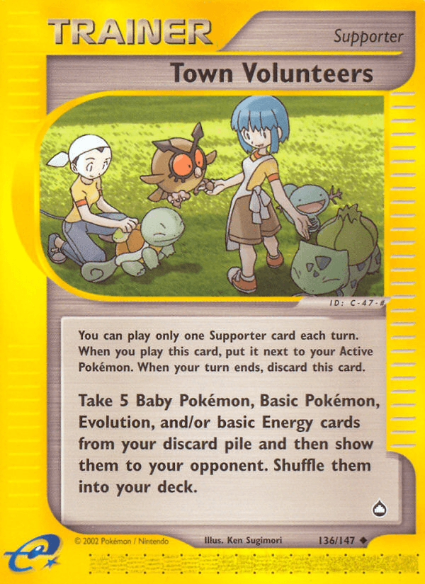 Town Volunteers Pokémon card