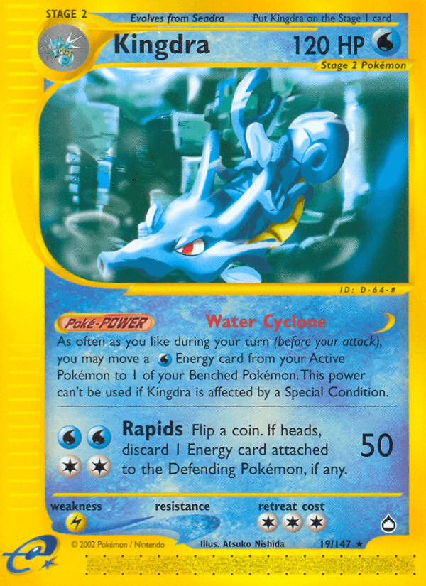 Kingdra Pokémon card