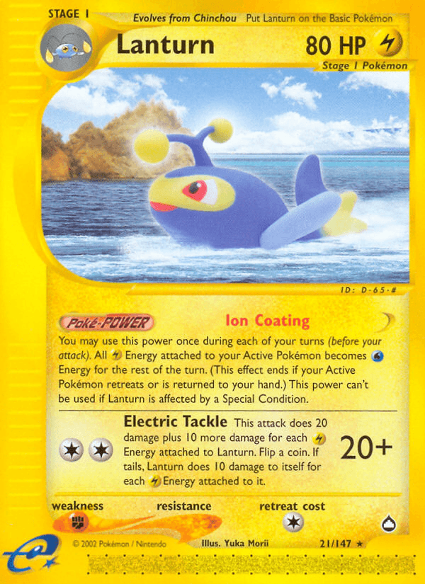 Lanturn Pokémon card
