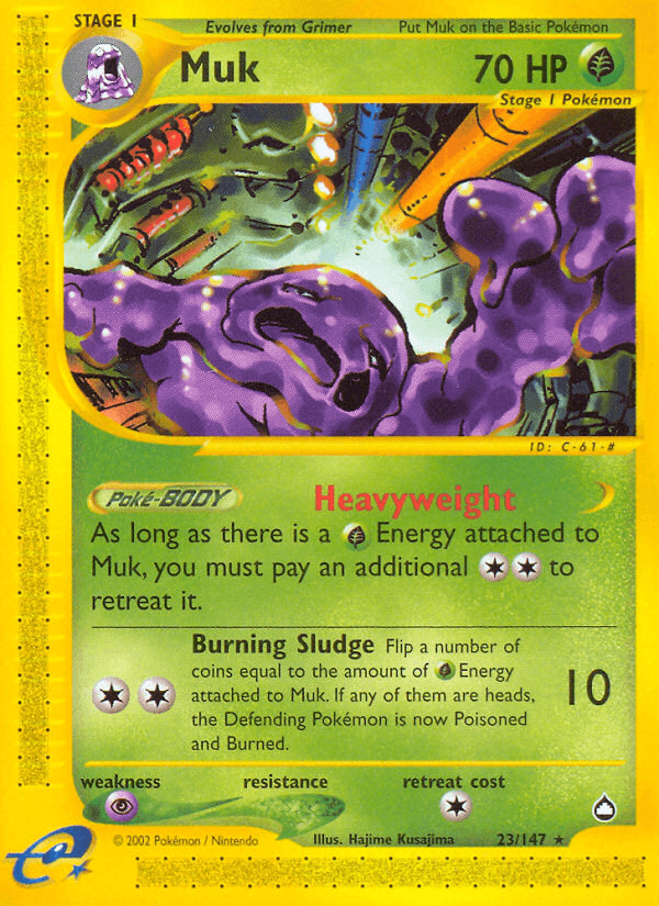 Muk Pokémon card