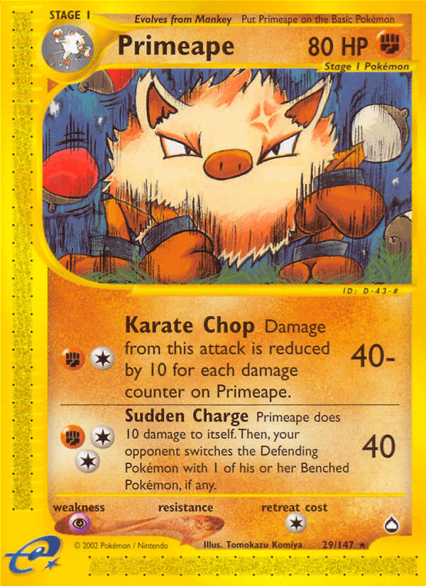 Primeape Pokémon card