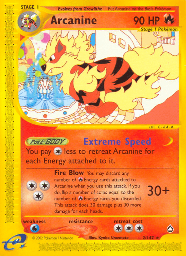 Arcanine from Aquapolis