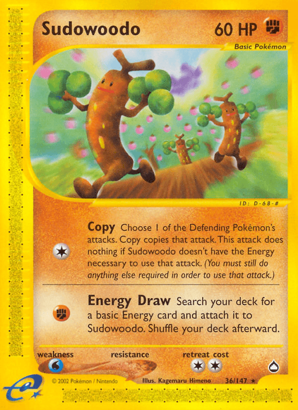 Sudowoodo Pokémon card