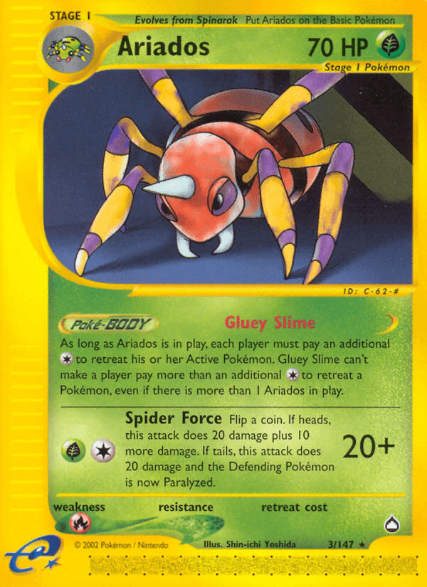 Ariados Pokémon card