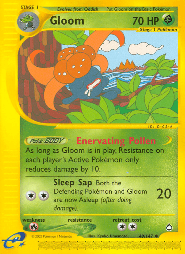 Gloom Pokémon card