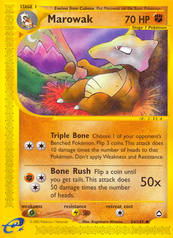 Marowak Pokémon card