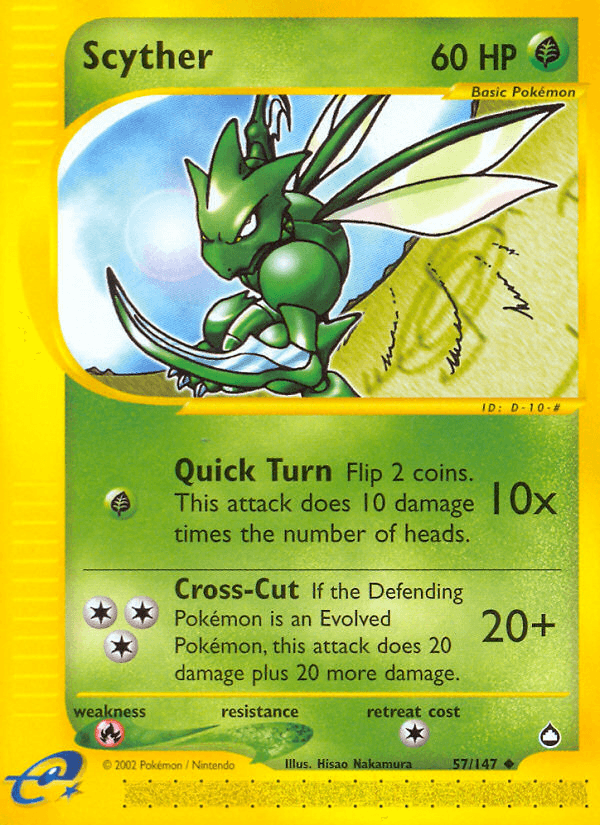 Scyther Pokémon card