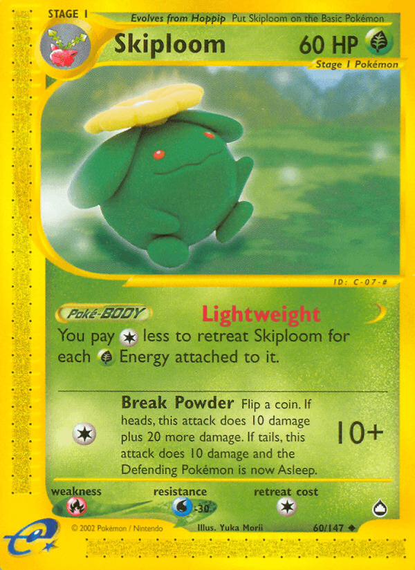 Skiploom Pokémon card