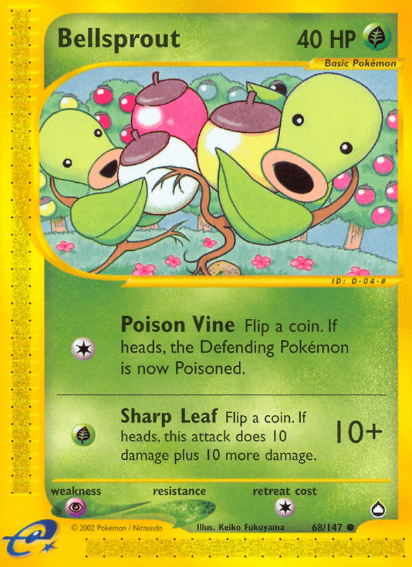 Bellsprout Pokémon card