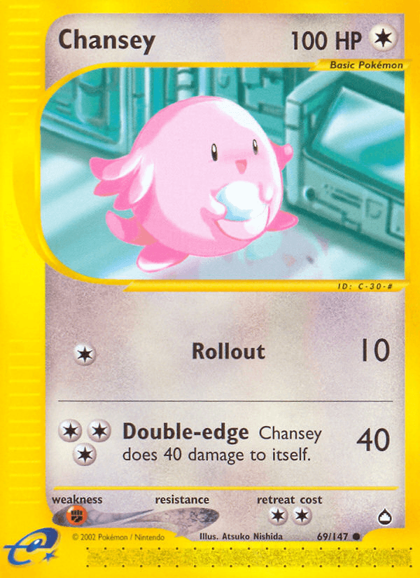 Chansey Pokémon card