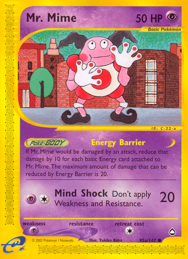 Mr. Mime Pokémon card