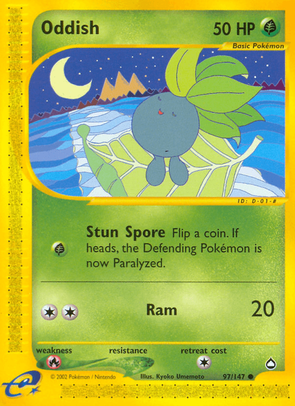 Oddish Pokémon card