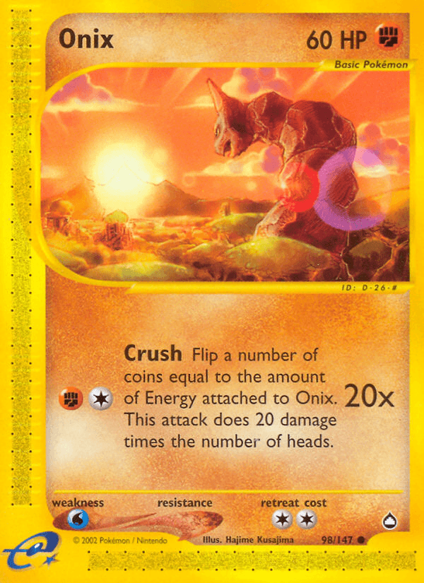 Onix Pokémon card