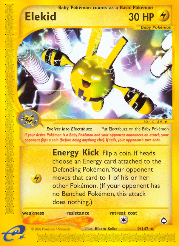 Elekid Pokémon card