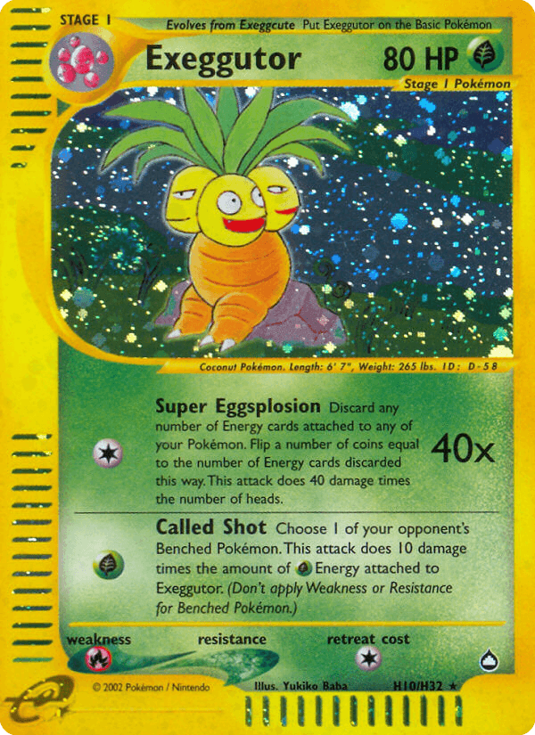Exeggutor Pokémon card