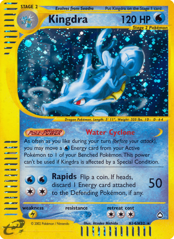 Kingdra Pokémon card