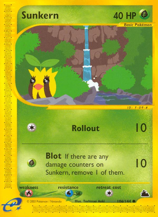 Sunkern Pokémon card