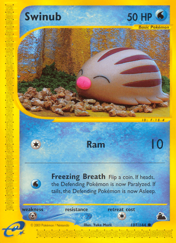 Swinub Pokémon card