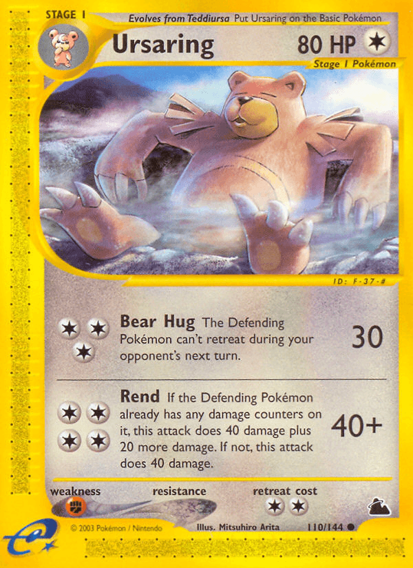 Ursaring Pokémon card