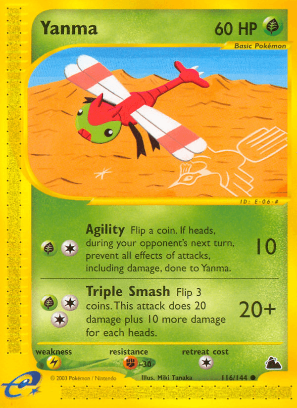Yanma Pokémon card