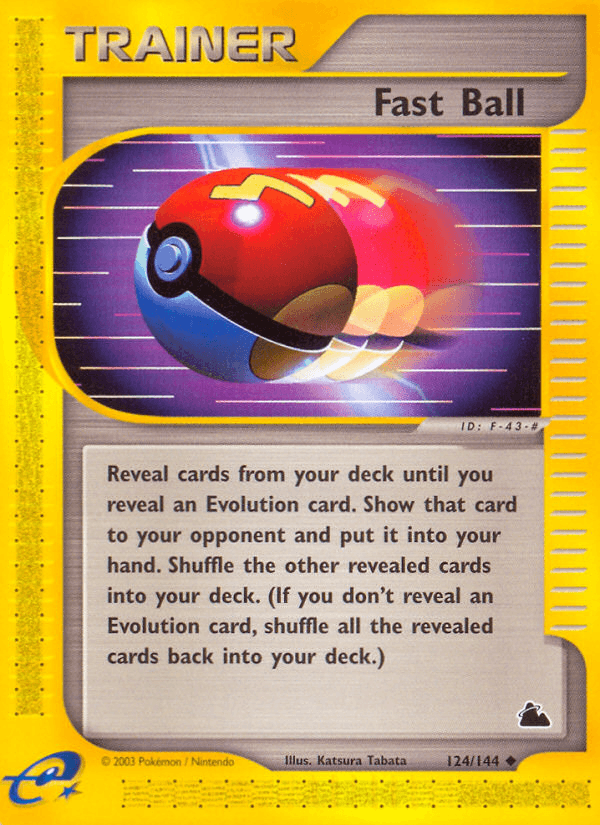 Fast Ball Pokémon card