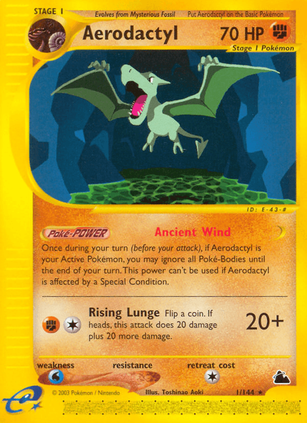 Aerodactyl Pokémon card