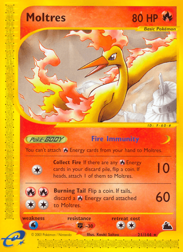 Moltres Pokémon card