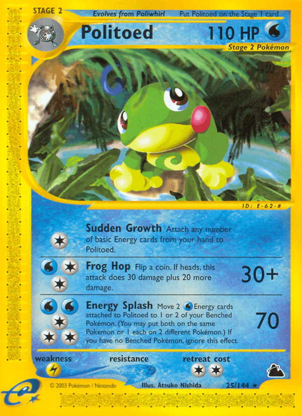 Politoed Pokémon card