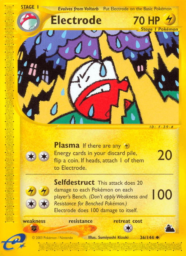 Electrode Pokémon card