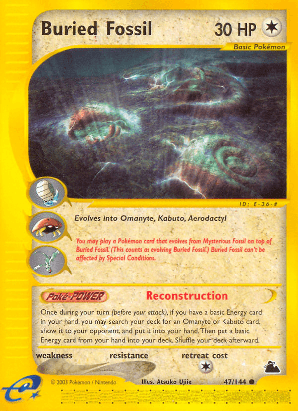 Buried Fossil Pokémon card