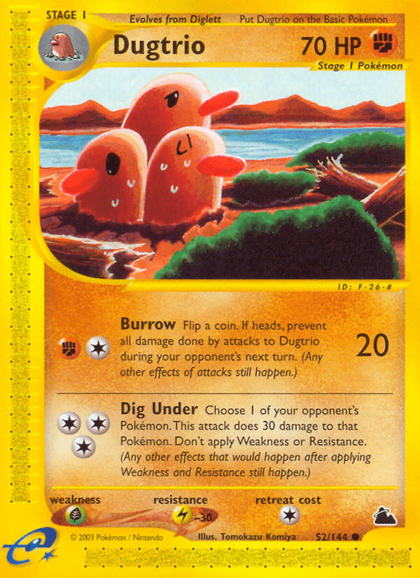 Dugtrio Pokémon card