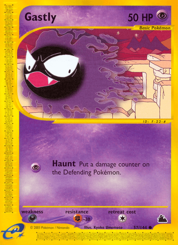 Gastly Pokémon card