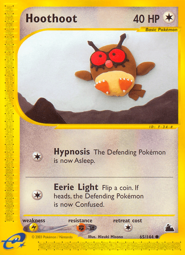Hoothoot Pokémon card