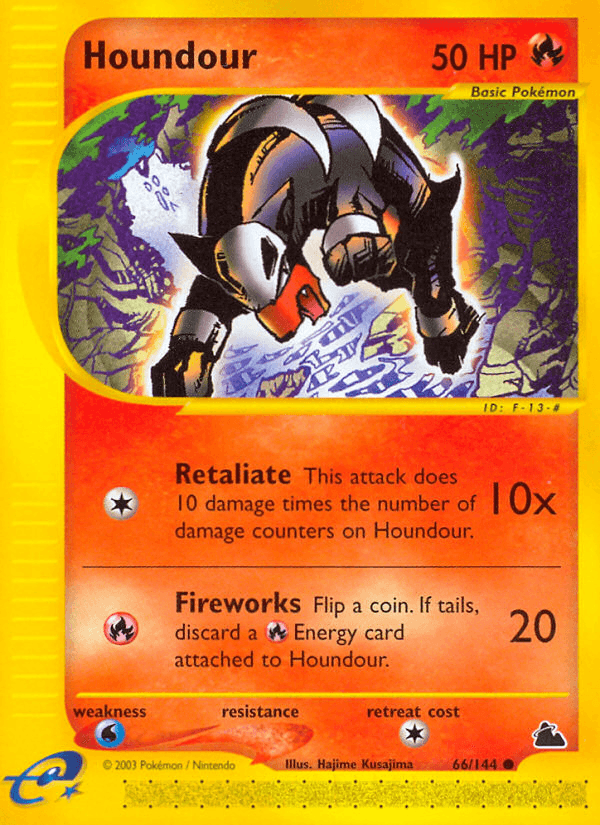 Houndour Pokémon card