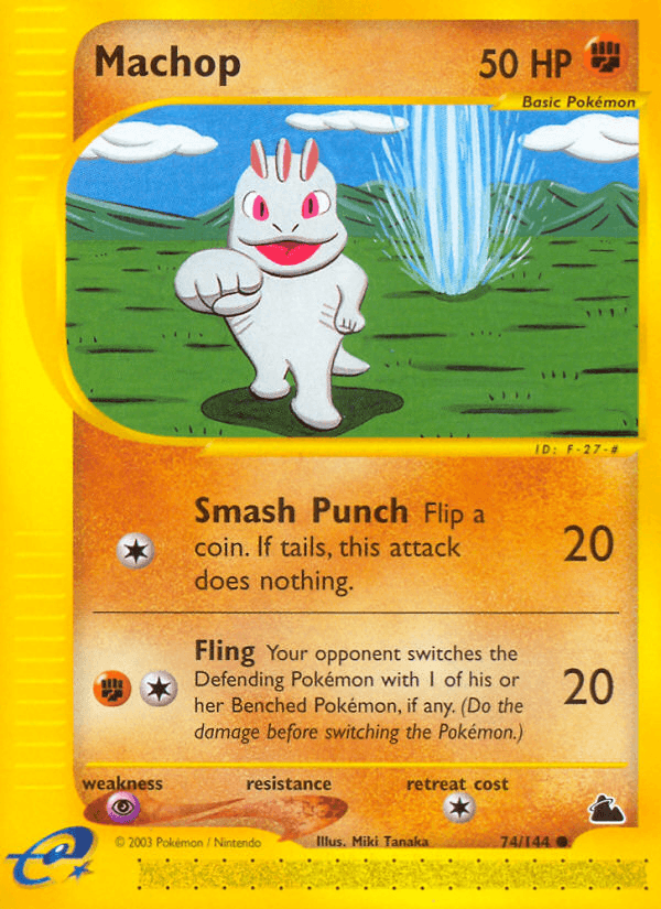 Machop Pokémon card