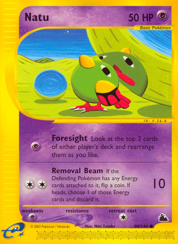 Natu Pokémon card