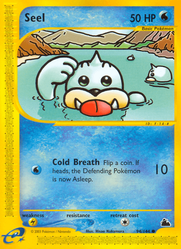 Seel Pokémon card