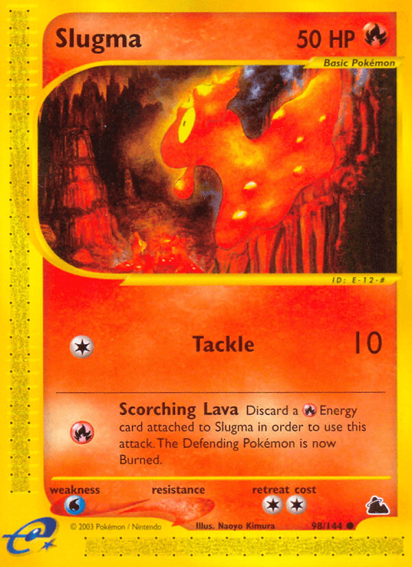 Slugma Pokémon card