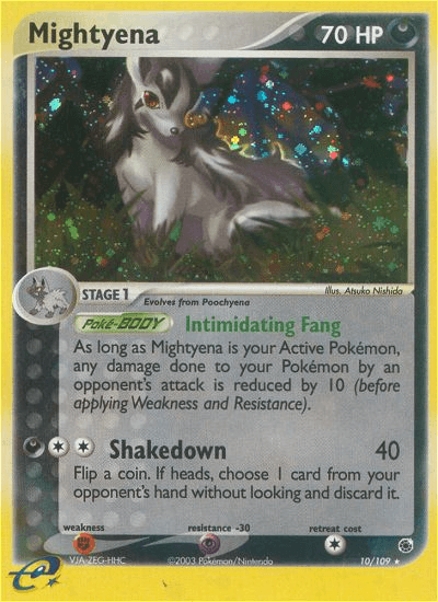 Mightyena Pokémon card