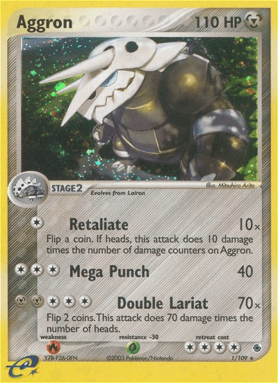 Aggron Pokémon card