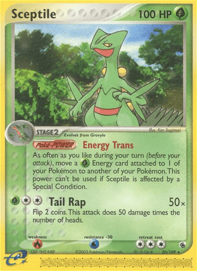 Sceptile Pokémon card