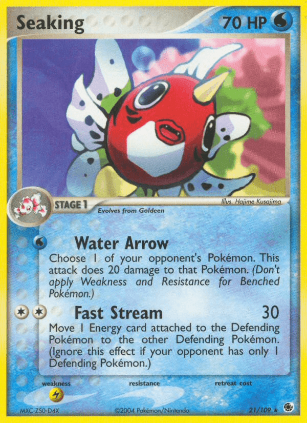 Seaking Pokémon card