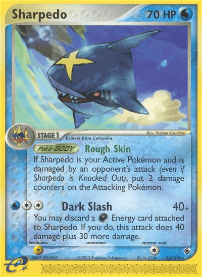 Sharpedo Pokémon card