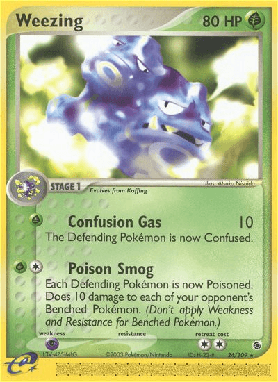 Weezing Pokémon card