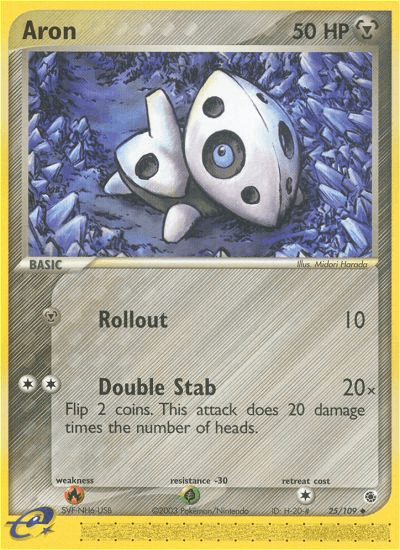 Aron Pokémon card