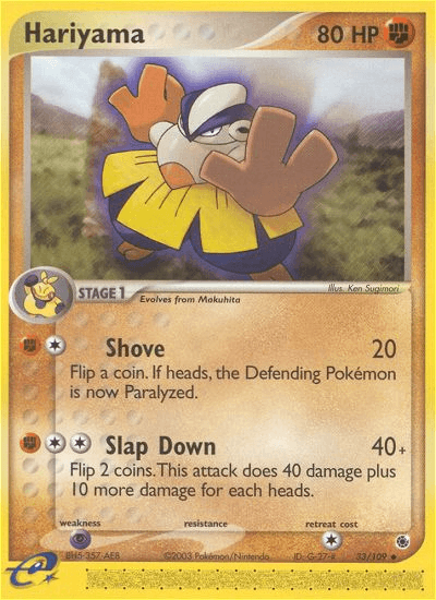 Hariyama Pokémon card