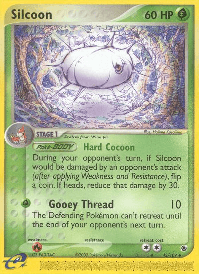 Silcoon Pokémon card