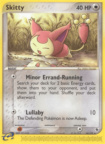 Skitty Pokémon card